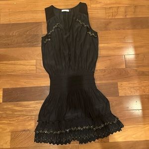 Ramy Brook mini dress with gold embellishment